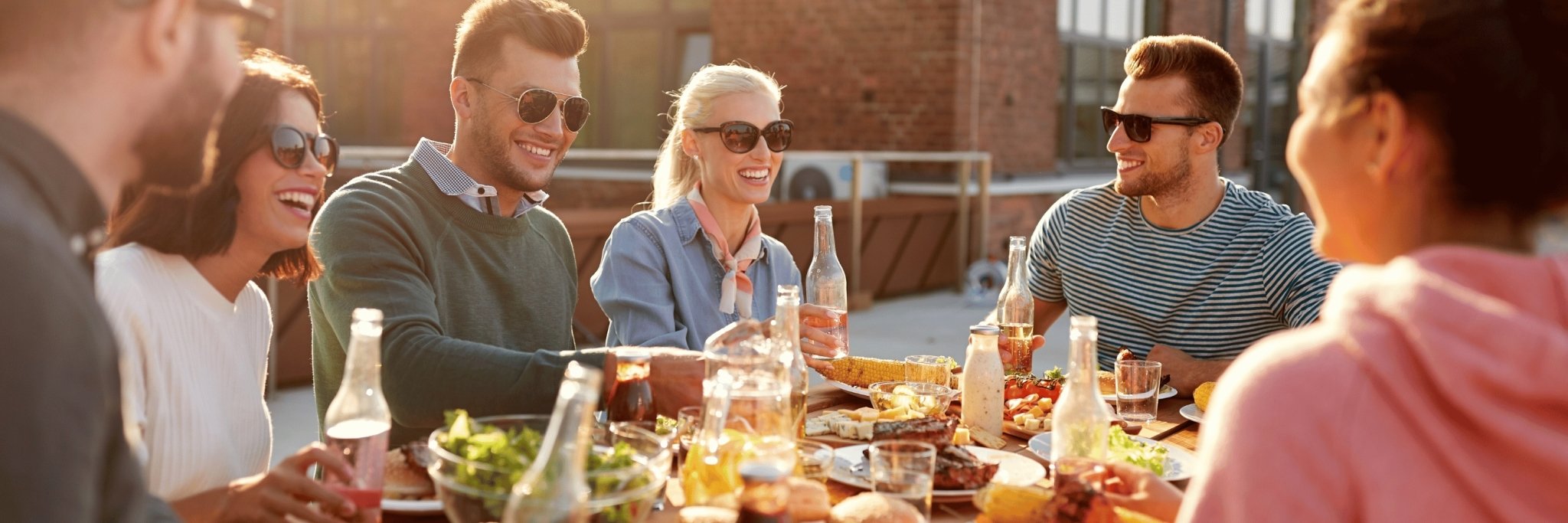réunion familiale à l'extérieur