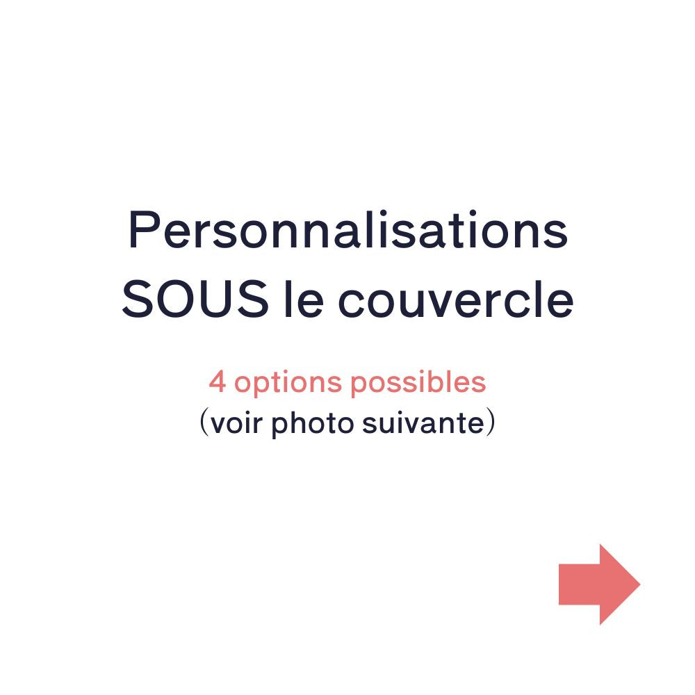Options de personnalisations sous le couvercle