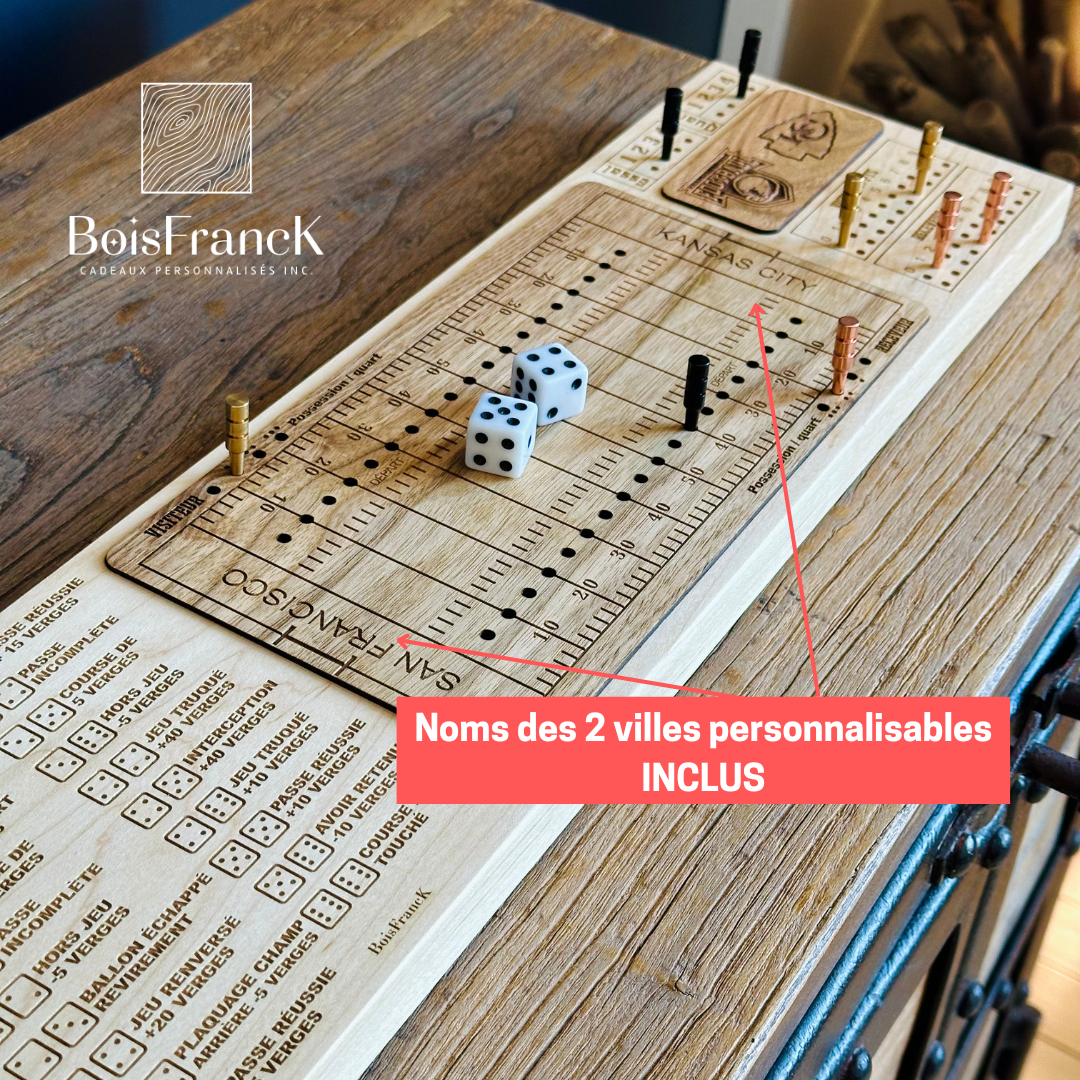 Jeu de football sur table en français personnalisé-BoisfrancK