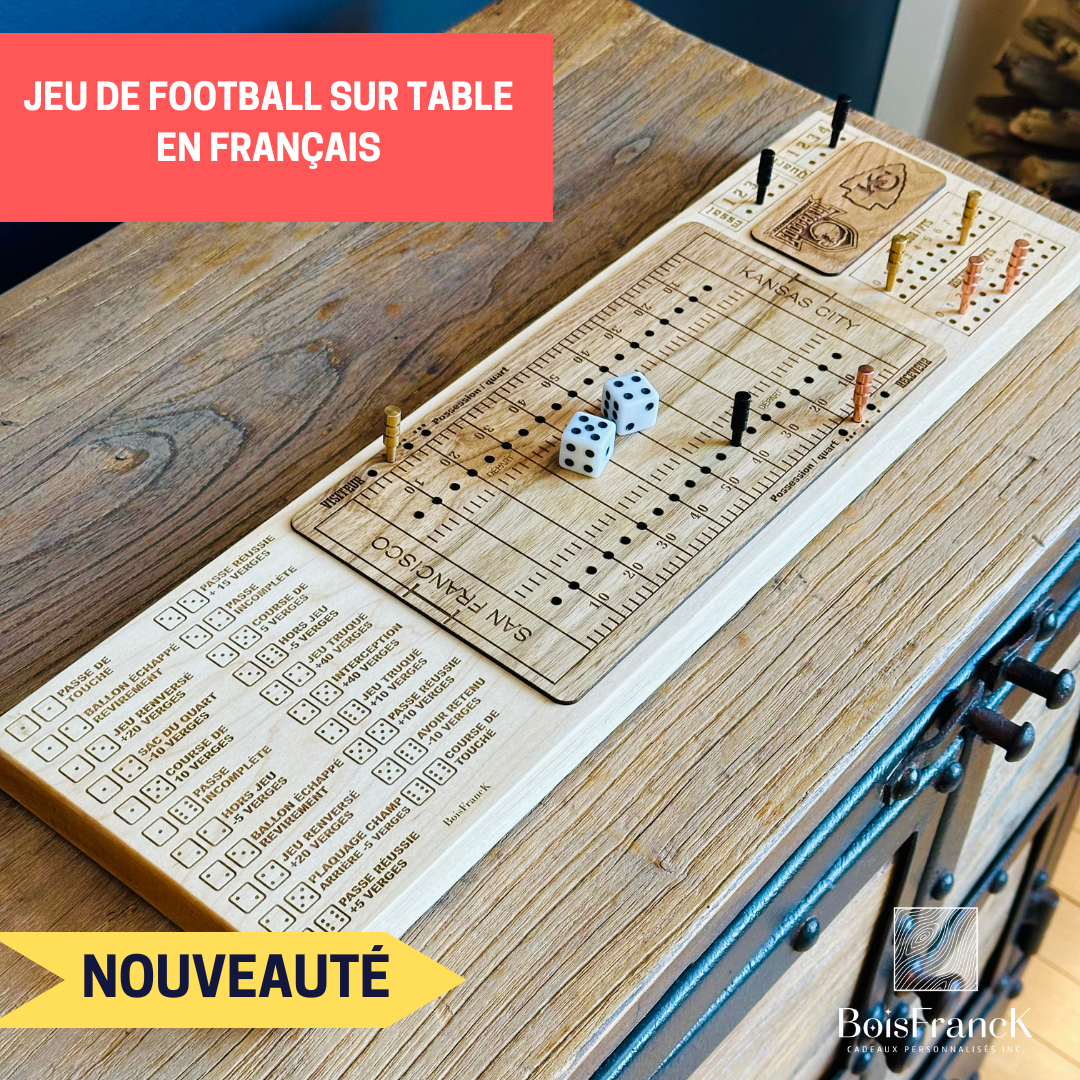 Jeu de football sur table en français personnalisée-BoisfrancK