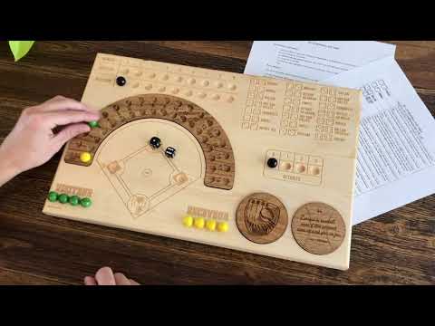 Vidéo du jeu de baseball sur table personnalisé-BoisFrancK