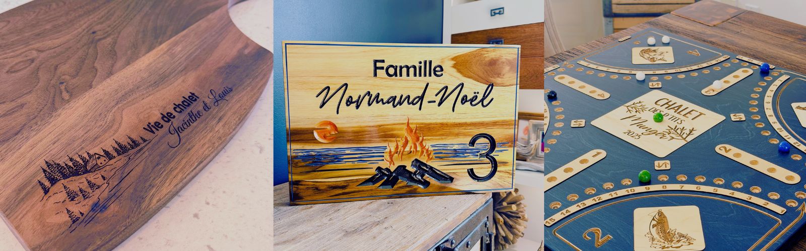 Idées cadeaux pour le camping ou le chalet- en bois personnalisé - BoisFrancK