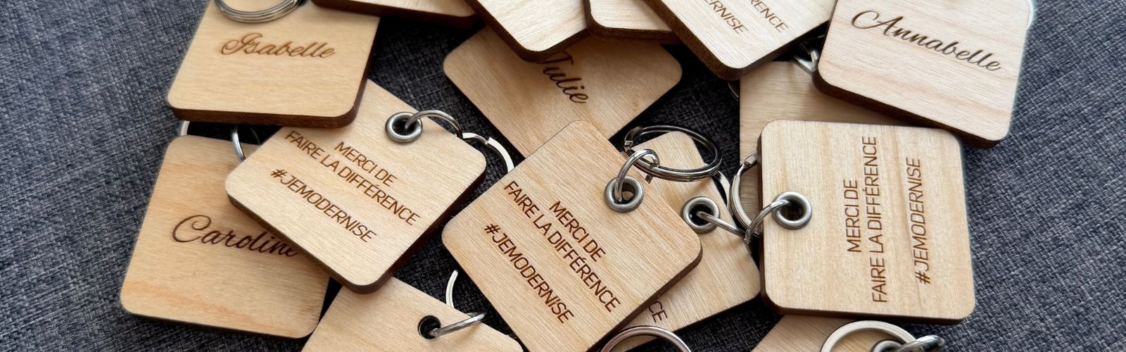 articles promotionnels en bois avec logo - BoisFrancK