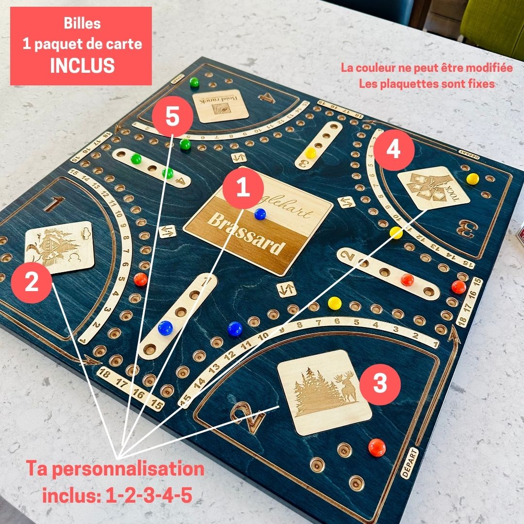 Jeu de tock pour 4 personnalisé -BoisfrancK