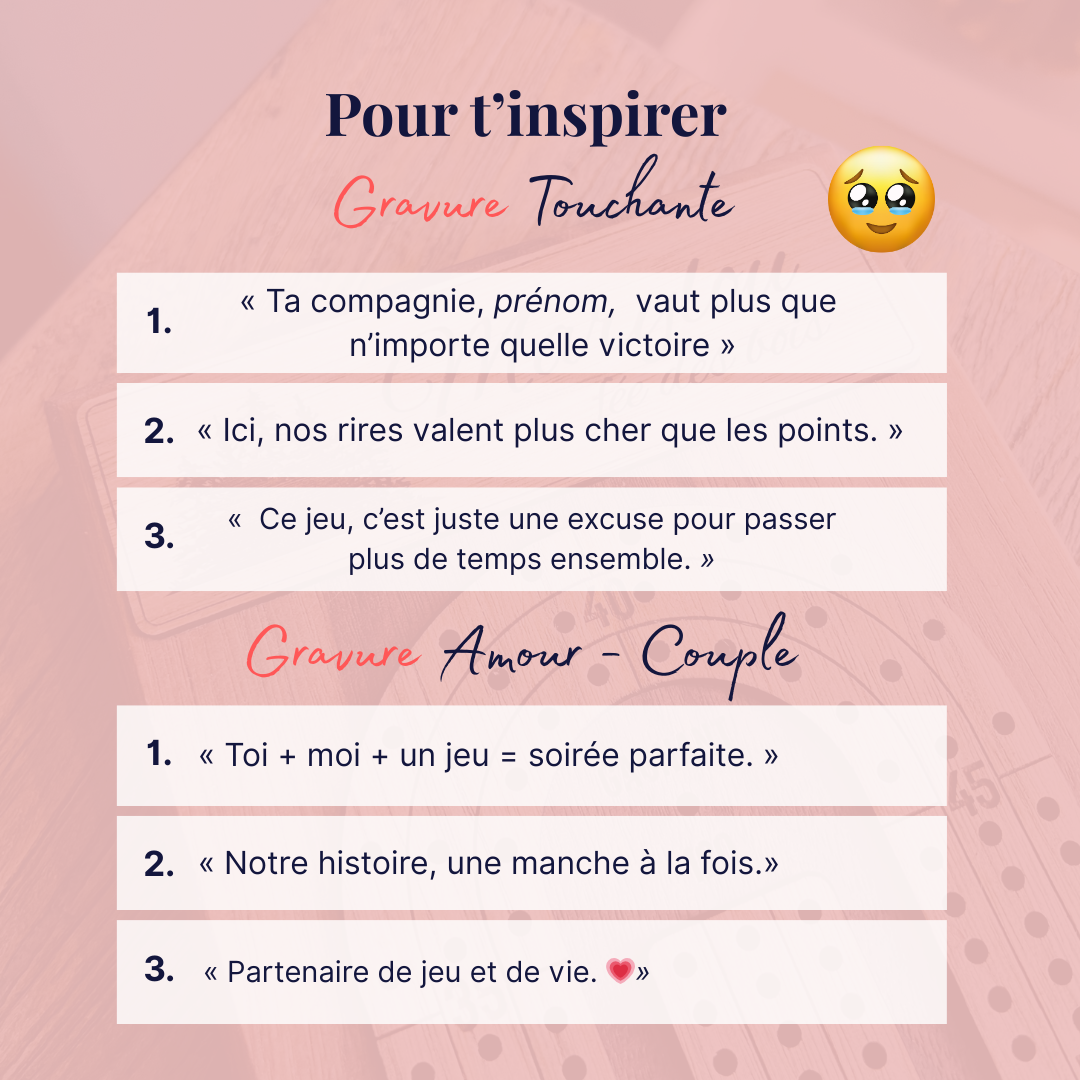 Planche de crible artisanale- inspiration pour la personnalisation du client- touchantes et amour-