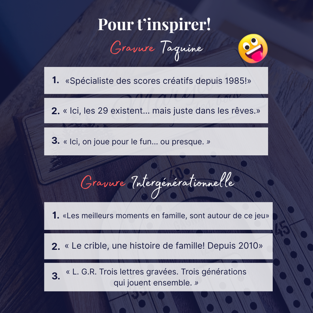 Planche de crible artisanale- inspiration pour la personnalisation du client- drole et intergénérationnel-