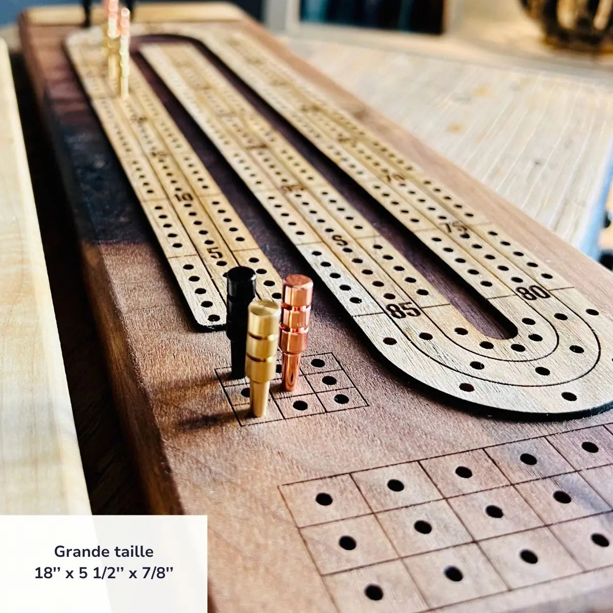 jeu de crible personnalise en bois- grande dimension et essence de bois de luxe-BoisFrancK