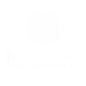Logo BoisFrancK Cadeaux Personnalisés Inc. sur fond transparent