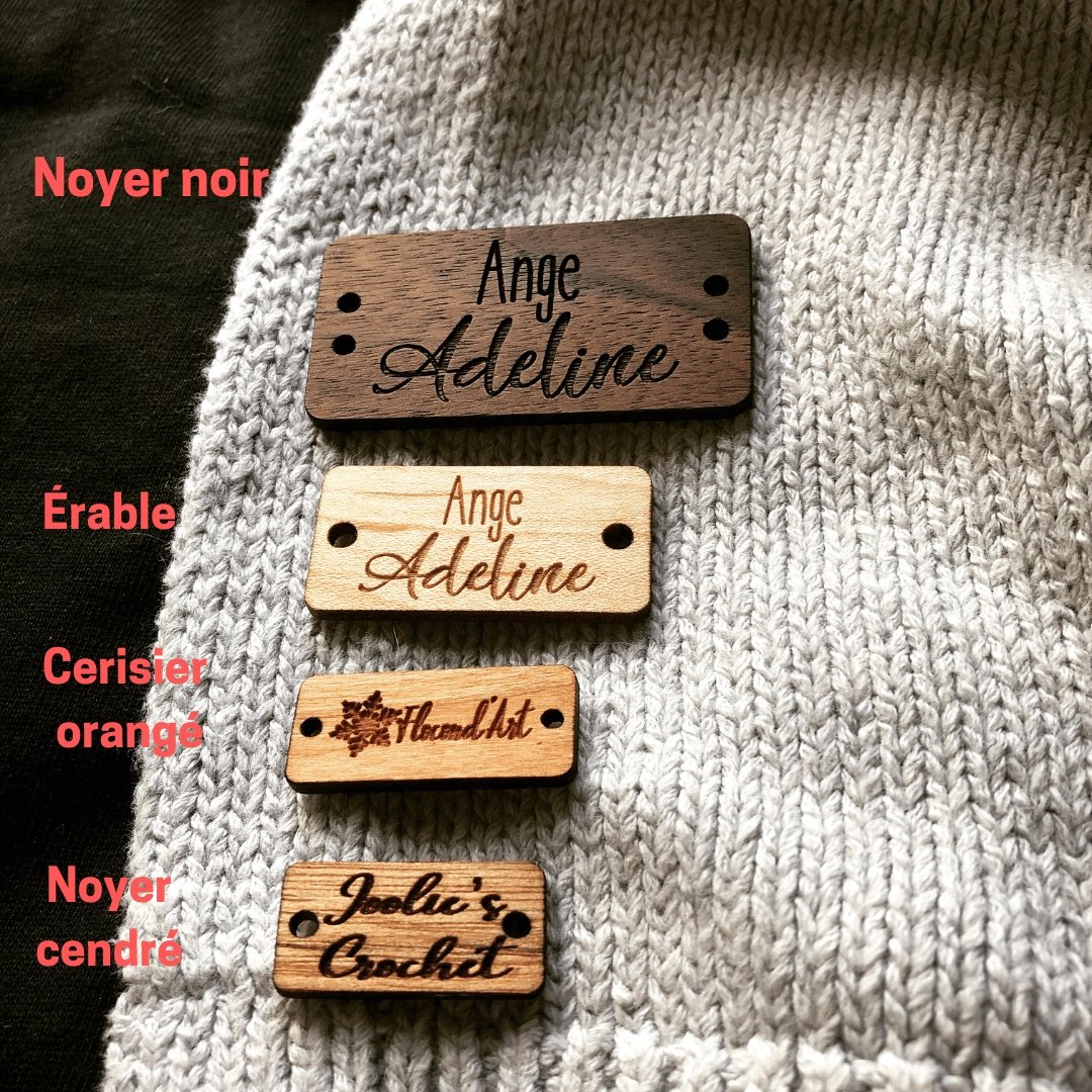Étiquettes de tricot personnalisées, étiquettes en tissu pour articles  faits à la main Crochet ou cadeau de tricot -  Canada